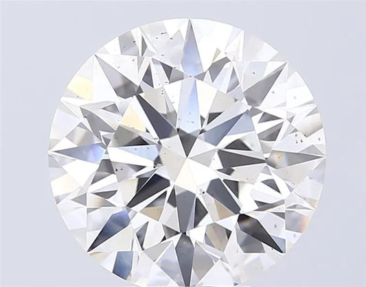 7.08ct Round Lab Grown Diamond (Colour E, Clarity SI1, Cut ID, IGI Certified)